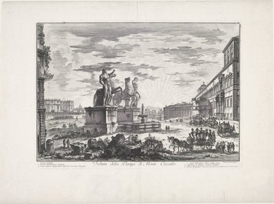 モンテカヴァッロ広場の眺め 作： Giovanni Battista Piranesi